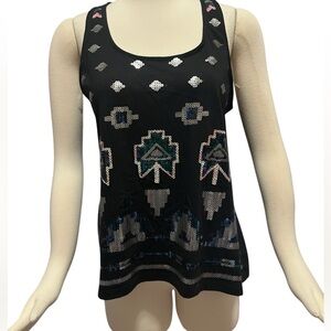 NWT Wallflower brand tribal sequin tank